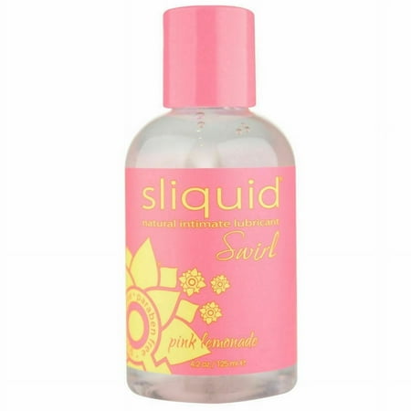 Sliquid Swirl Intimate Glide, Premium Water Based Flavored Personal Lubricant, Pink Lemonade, 4.2 oz Liquid