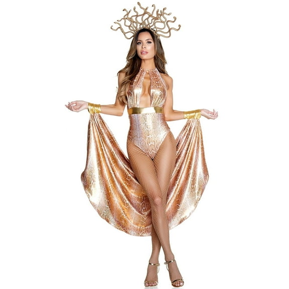 Women's Sexy Slither Gorgon Snake Costume X-Small-Small 0-2