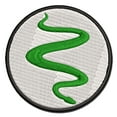thumbnail image 1 of Slithering Snake Solid Applique Multi-Color Embroidered Hook & Loop Patch - 2.0 Inch Mini, 1 of 5