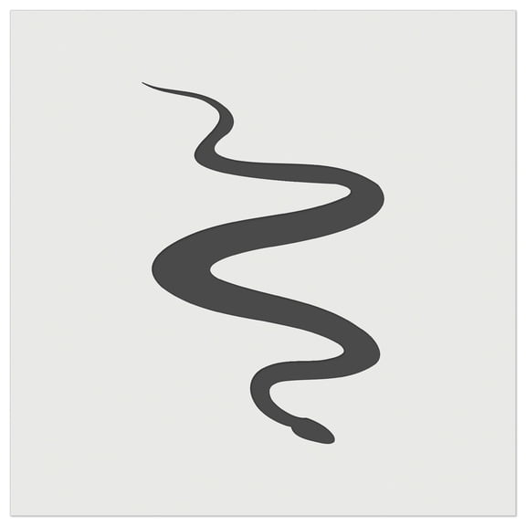 Slithering Snake Solid DIY Cookie Wall Craft Stencil - 3.5 Inch