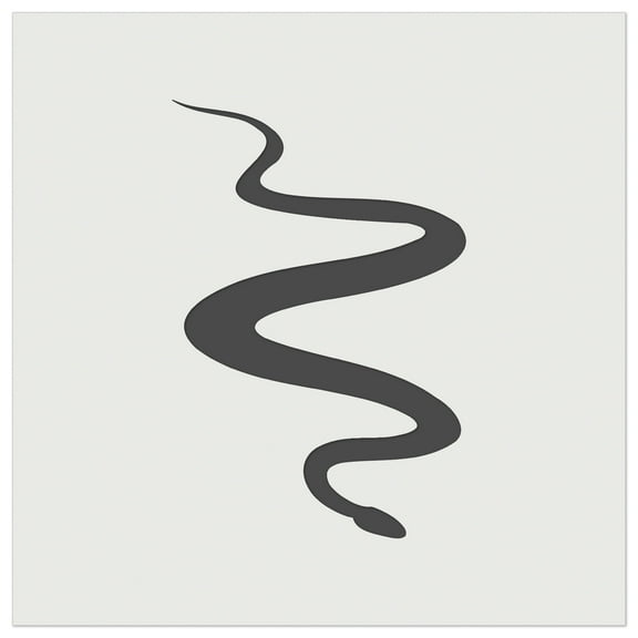 Slithering Snake Solid DIY Cookie Wall Craft Stencil - 4.5 Inch