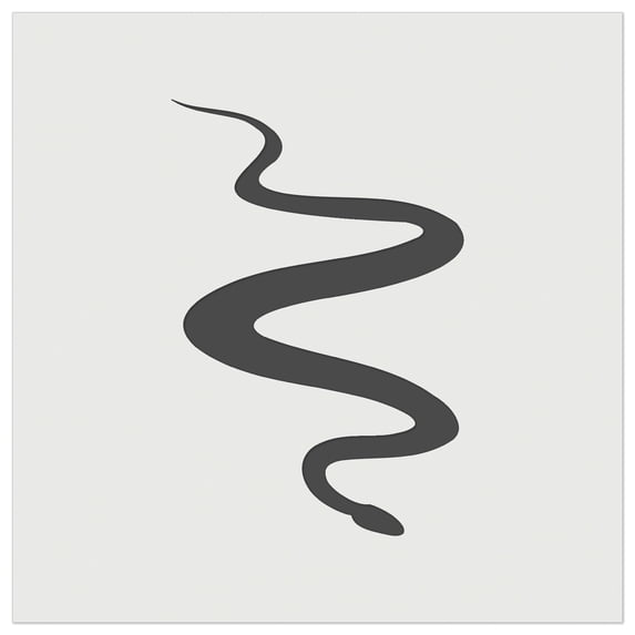 Slithering Snake Solid DIY Cookie Wall Craft Stencil - 9.0 Inch
