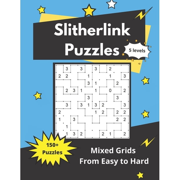 Slitherlink Puzzles Mixed Grids: Logic Puzzles for adults (easy to hard)