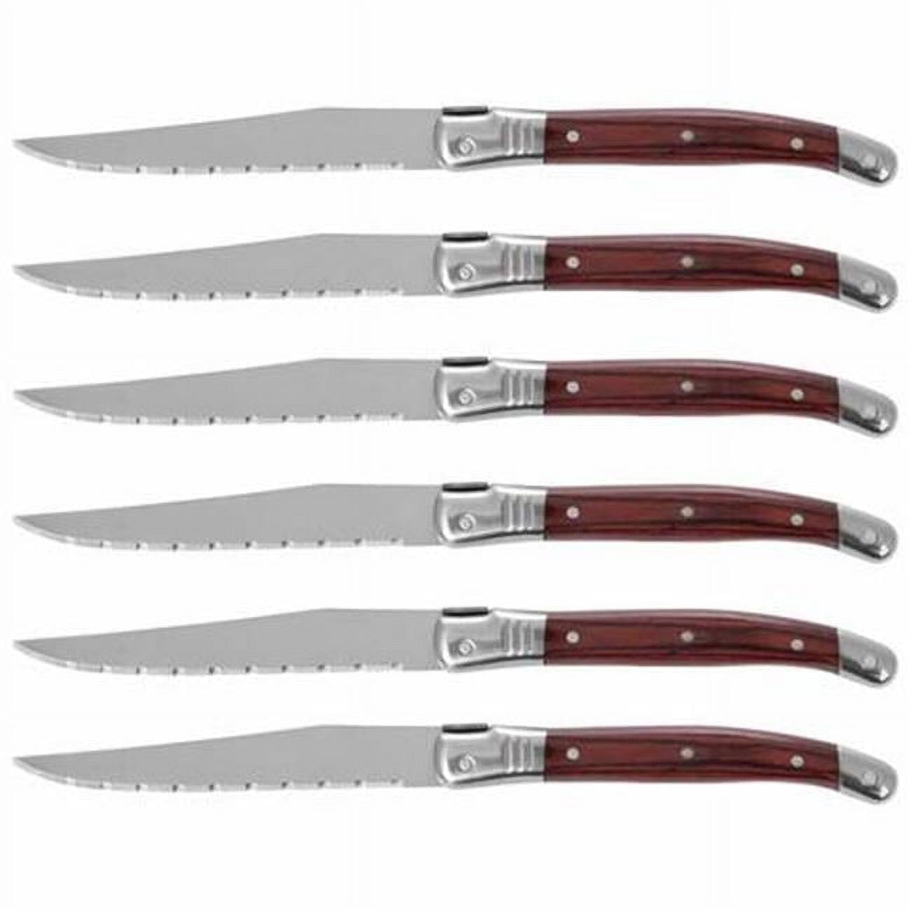Slitzer 6piece European Style Steak Knife Set, LowCost German Knives