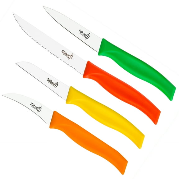 Slitzer Germany 4-Piece Paring/Utility Knife Set