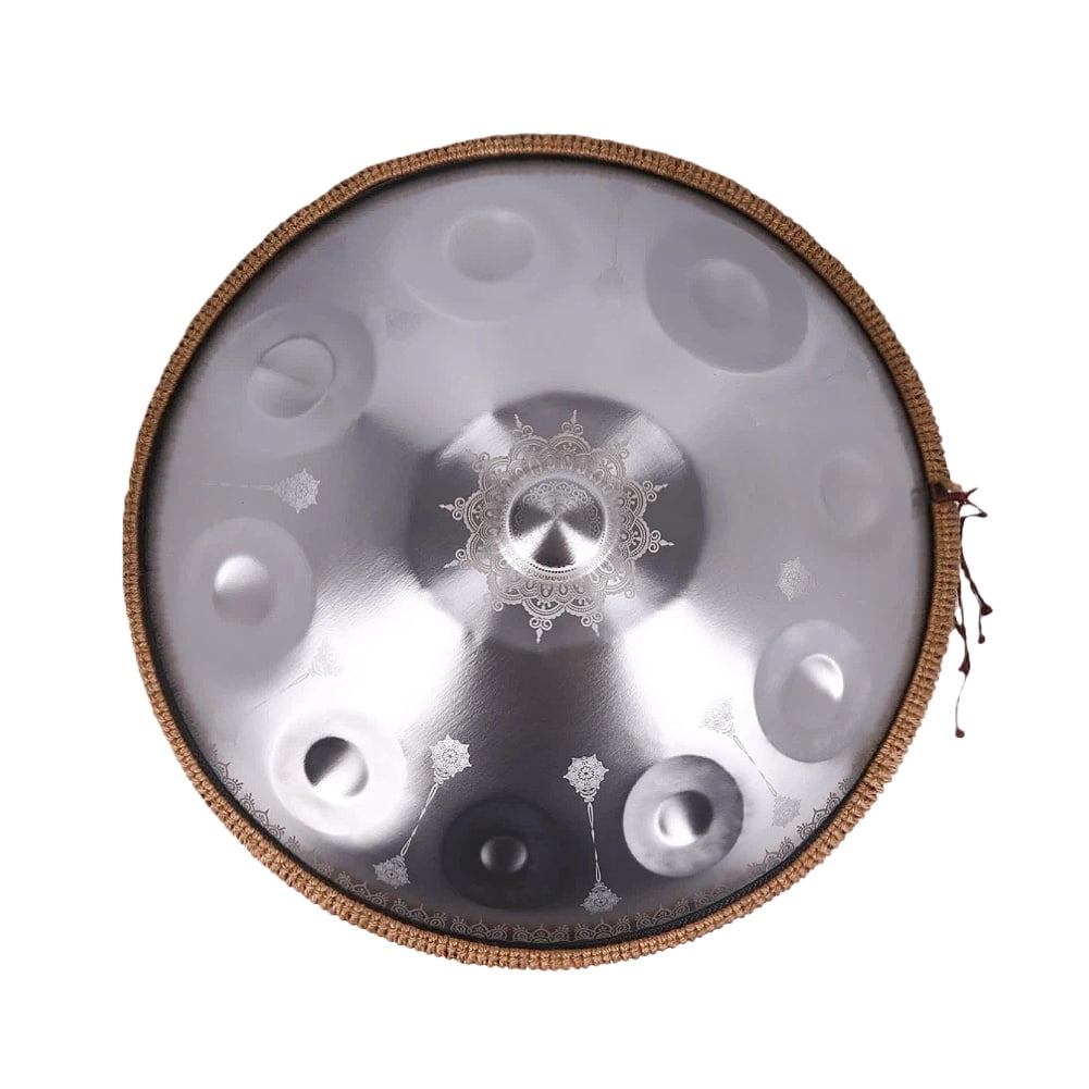 Sliver 10notes Handpan for Musical Lover 22inch Handmade Drum with whole Sets for Adults Percussion Instruments