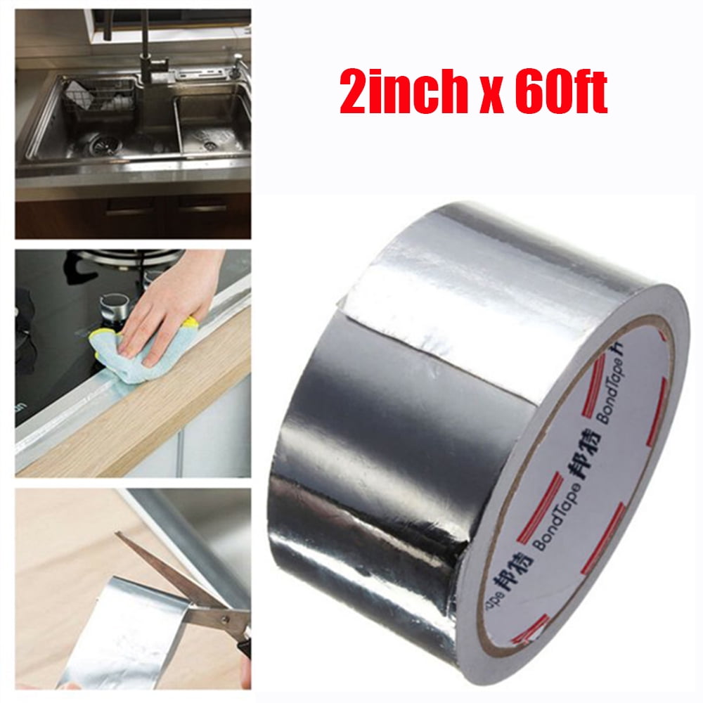 Sliver Aluminum Foil Tape for Duct Work, 2 in x 60 ft Reflectix Tape