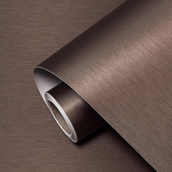 Sliver Peel and Stick Wallpaper x Metallic Textured Paper Modern Self Adhesive Thick Texture Vinyl Wall Paper for Bedroom Kitchen Cabinets Fridge