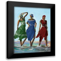 Slivka, Jane 12x14 Black Modern Framed Museum Art Print Titled - Caribbean Dreaming