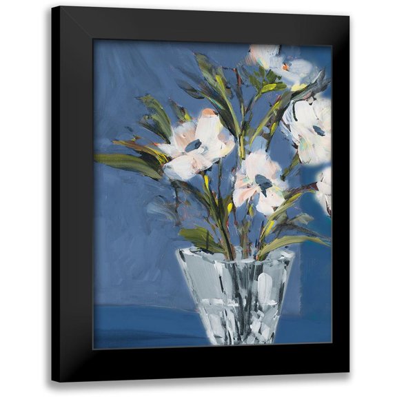 Slivka, Jane 12x14 Black Modern Framed Museum Art Print Titled - Evening Roses