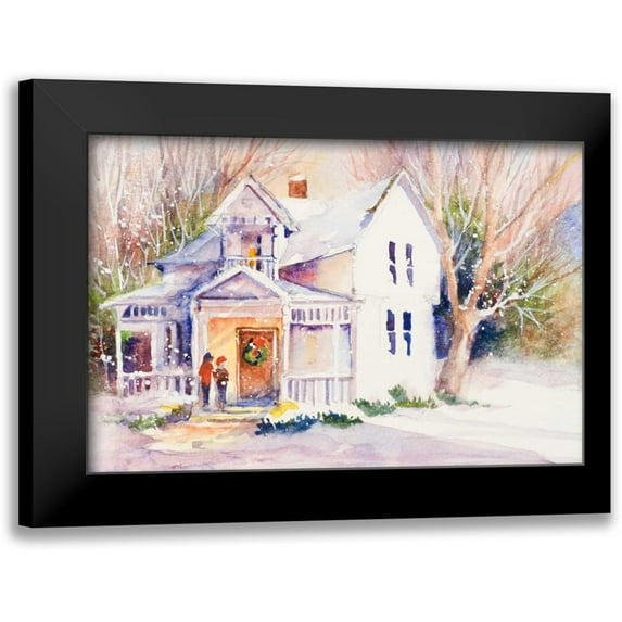 Slivka, Jane 14x11 Black Modern Framed Museum Art Print Titled - Winter Stroll