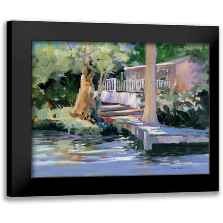 Slivka, Jane 14x12 Black Modern Framed Museum Art Print Titled - Mt. Dora Canal House