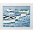 thumbnail image 1 of Slivka, Jane 14x12 White Modern Wood Framed Museum Art Print Titled - Blue Keep Rowing, 1 of 4
