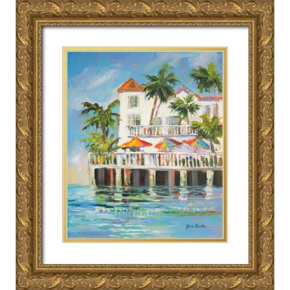 Slivka, Jane 15x17 Gold Ornate Wood Framed with Double Matting Museum Art Print Titled - Resort Style