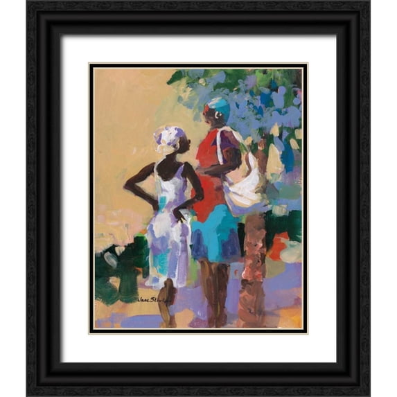 Slivka, Jane 15x18 Black Ornate Wood Framed with Double Matting Museum Art Print Titled - Saturday Morning I
