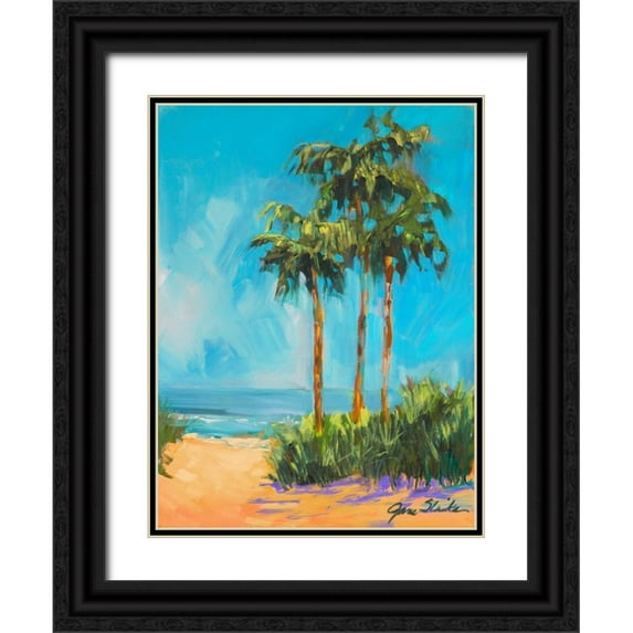 Slivka, Jane 15x18 Black Ornate Wood Framed with Double Matting Museum Art Print Titled - Solitude I