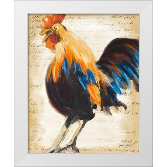 Slivka, Jane 15x18 White Modern Wood Framed Museum Art Print Titled - Morning Glory II