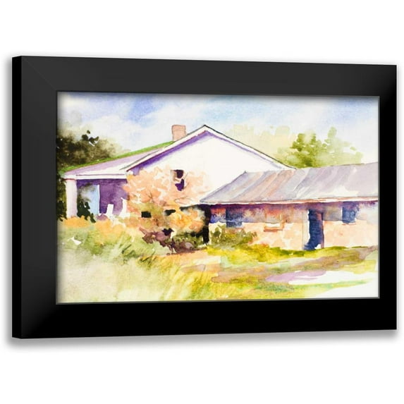 Slivka, Jane 18x13 Black Modern Framed Museum Art Print Titled - Cozy Cottage II