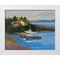 thumbnail image 1 of Slivka, Jane 18x15 White Modern Wood Framed Museum Art Print Titled - Sail Boats, 1 of 4
