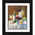 thumbnail image 1 of Slivka, Jane 20x24 Black Ornate Wood Framed with Double Matting Museum Art Print Titled - Wine Party, 1 of 4
