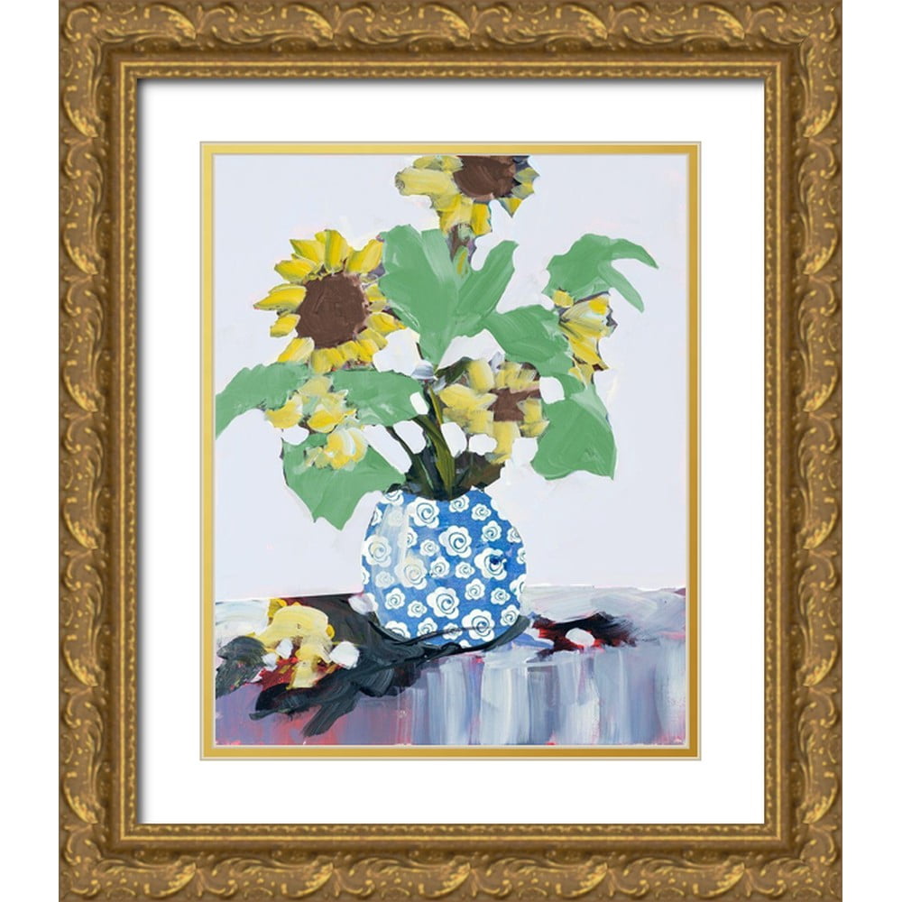 Melody Jane Dollhouse Miniature - Vase Of Sunflowers Picture In Gold Frame, 1:12 Scale Accessory - View #7