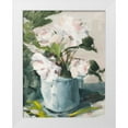 thumbnail image 1 of Slivka, Jane 26x32 White Modern Wood Framed Museum Art Print Titled - Peonies in Blue Vase, 1 of 4