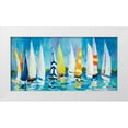 thumbnail image 1 of Slivka, Jane 32x18 White Modern Wood Framed Museum Art Print Titled - The Regatta, 1 of 4