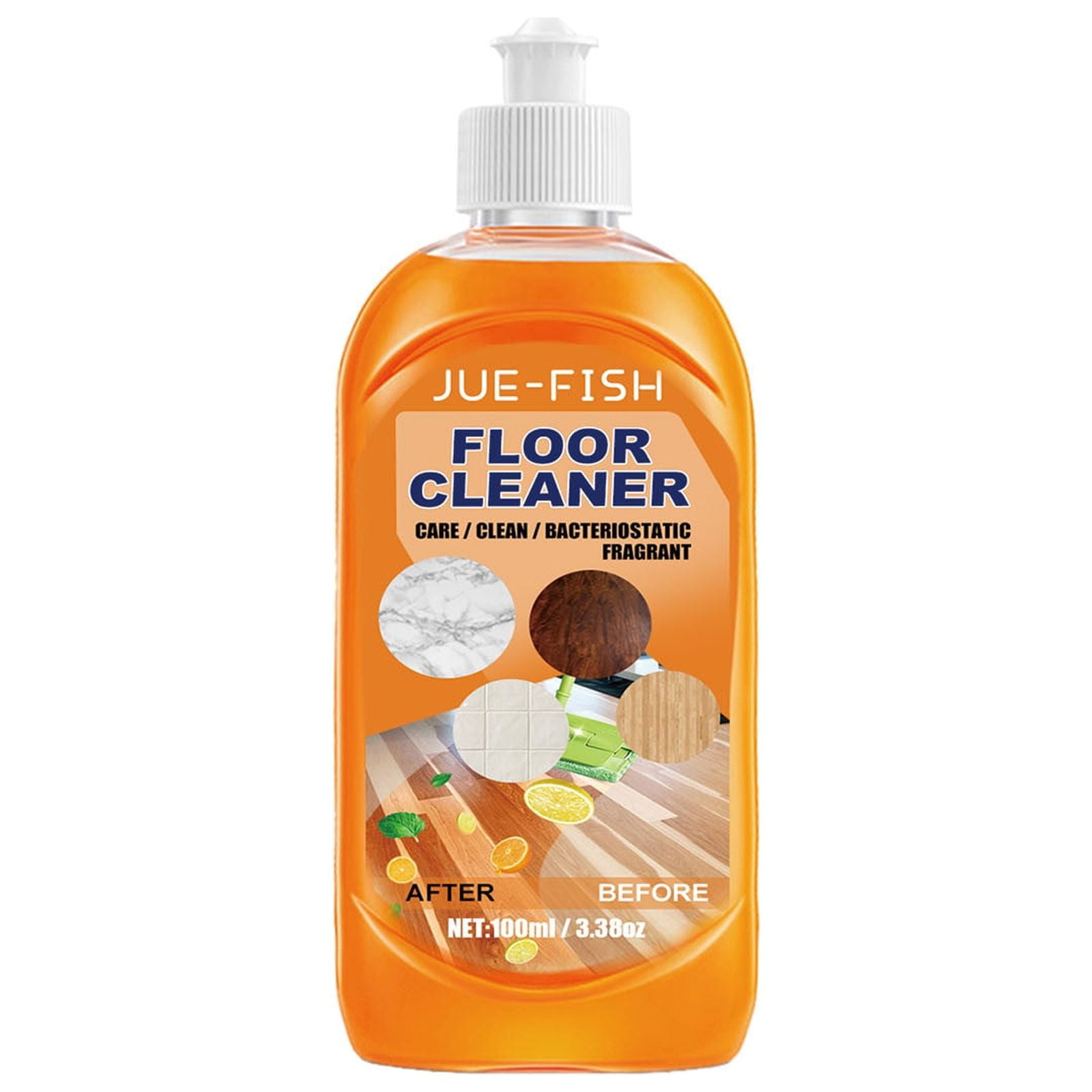 Slmotuae Floor Cleaner 3 Oz , 1PCs Multi-Surface Vinegar Polish Floor Cleaner, Household phytoextraction Cleaner for Hardwoods, Bamboo, Laminate and Other Sealed