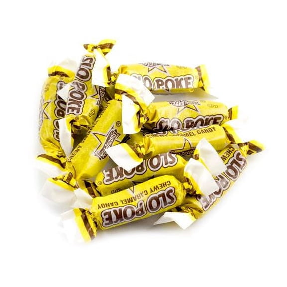 Slo Poke Bite Size Chewy Caramel Candy - 3 LB Bulk Bag