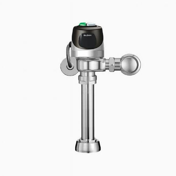 Sloan 3370421 1.28 GPF Hardwired 15 to 80 PSI Single-Flush Sensor Exposed Flushometer with 1 in. IPS Inlet & 1.5 in. Spud, Polished Chrome