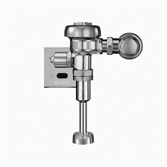 Sloan 3772645 0.125 GPF Hardwired 15 to 80 PSI ESS Optima Single-Flush Sensor Exposed Flushometer with 0.75 in. IPS Inlet & 0.75 in. Spud, Polished Chrome