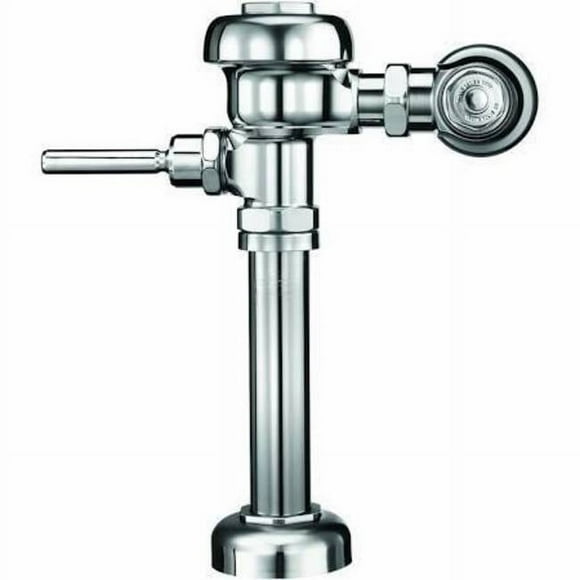 Sloan 3080050 Regal 1.28 GPF Manual Toilet Flushometer, Polished Chrome & Black