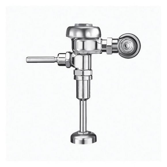 Sloan 0.125 GPF 15 to 80 PSI Single-Flush Manual Exposed Flushometer with 0.75 in. IPS Inlet & 0.75 in. Spud, Polished Chrome