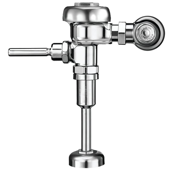 Sloan Regal 186 Exposed Manual Urinal Flushometer - 1.5 GPF Manual Flush Valve - Silver