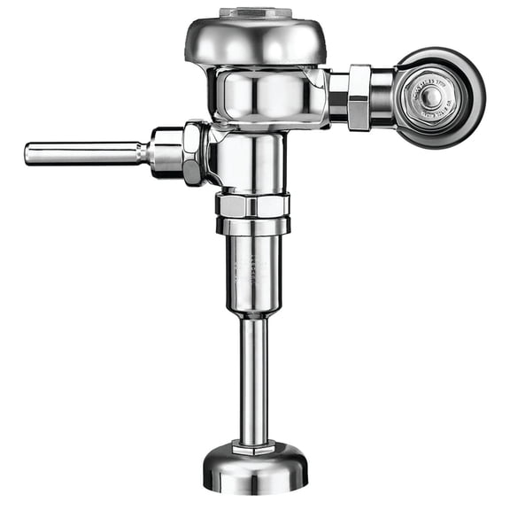 Sloan Regal 186 Exposed Manual Urinal Flushometer - 1.5 GPF Manual Flush Valve - Silver