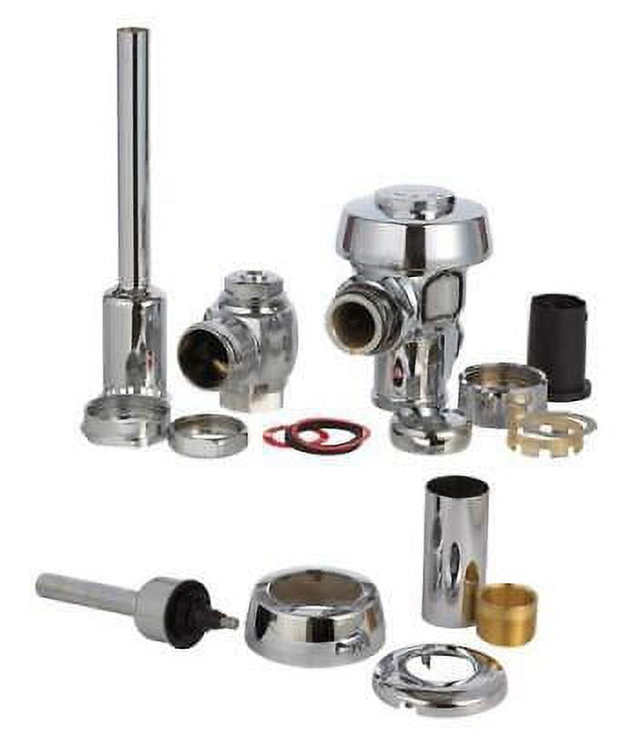 Sloan Regal Urinal Flush Valve Silver Polished Chrome Brass