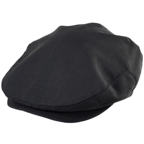 Sloane Wool Shadow Windowpane Ivy Cap - L - Black