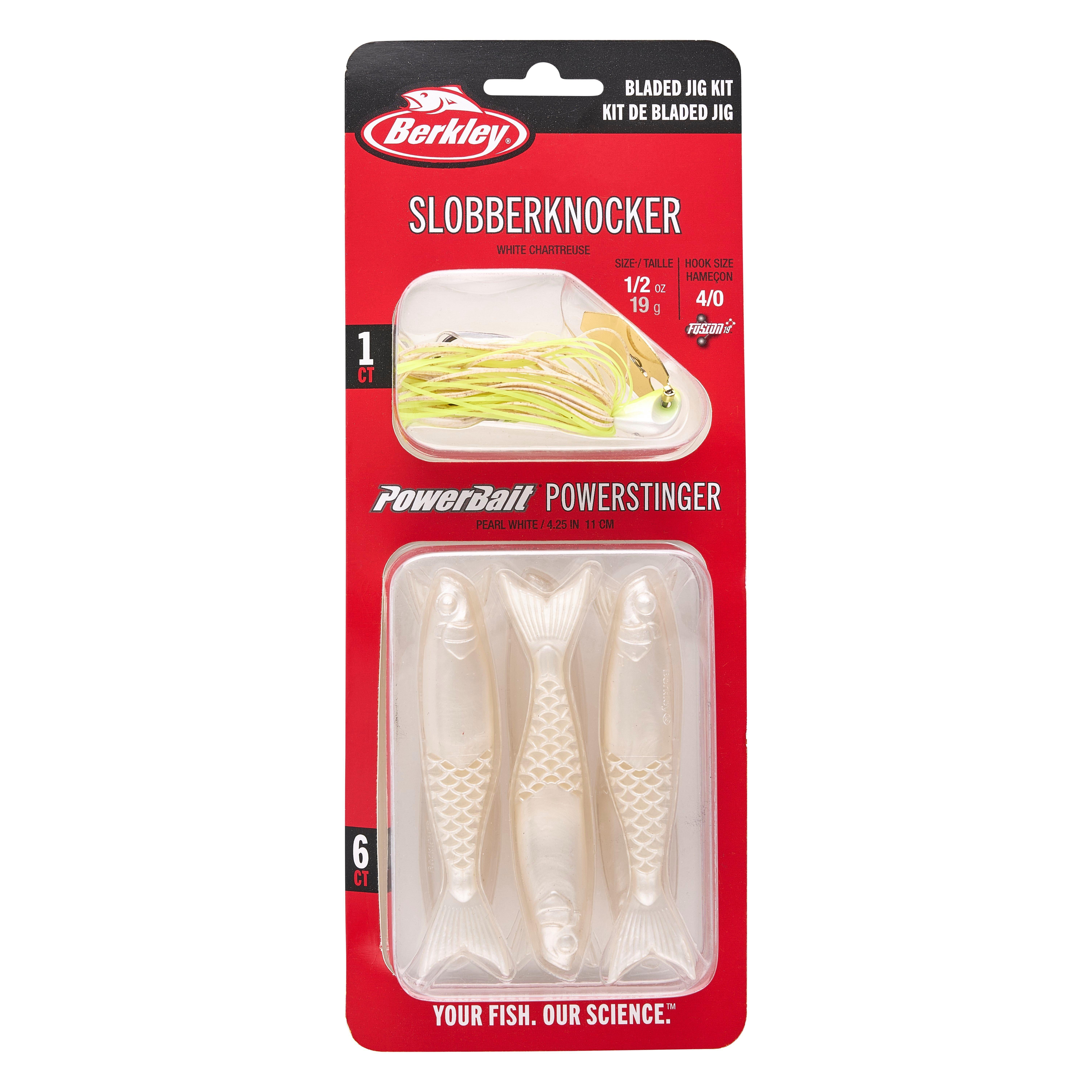 Berkley Slobberknocker and PowerStinger Kit, 1/2 oz, White Chartreuse