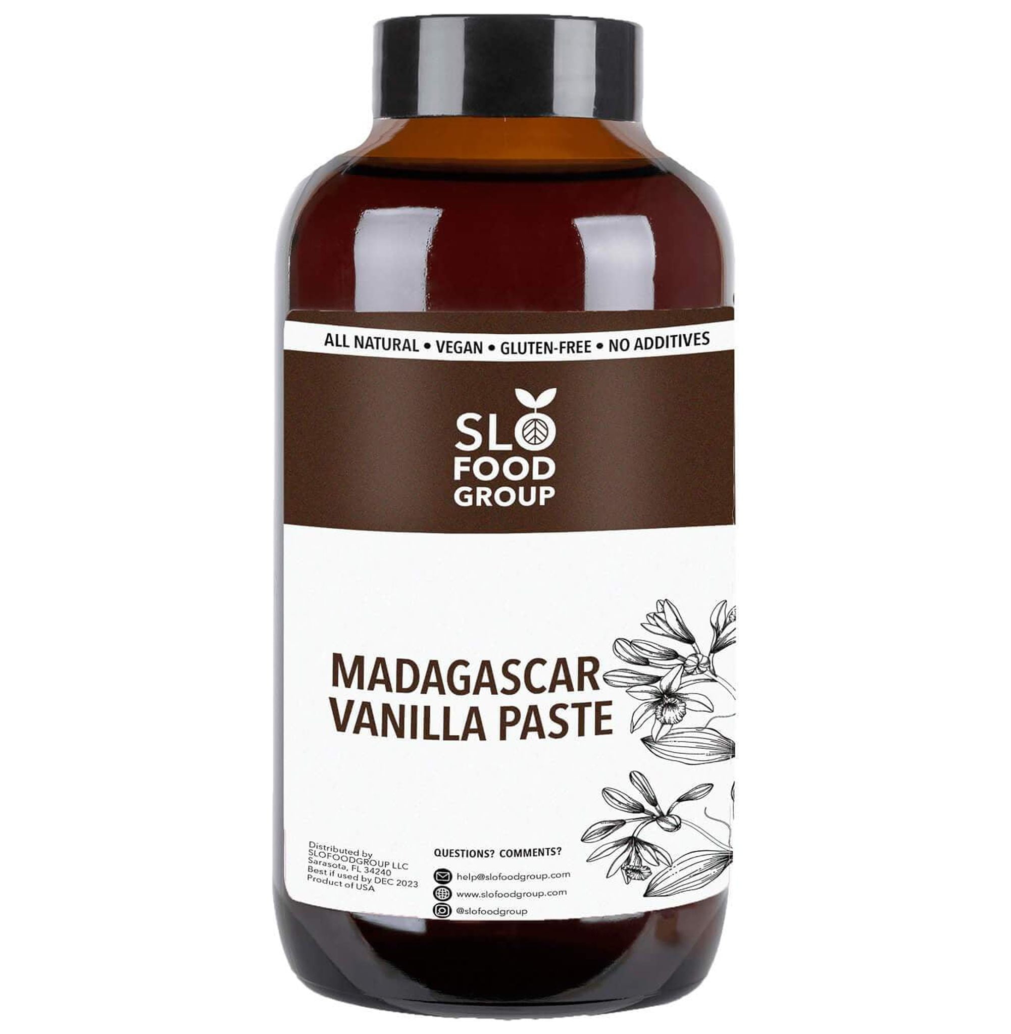 Slofoodgroup Madagascar Pure Bourbon Vanilla Paste - 16 fl. Oz.