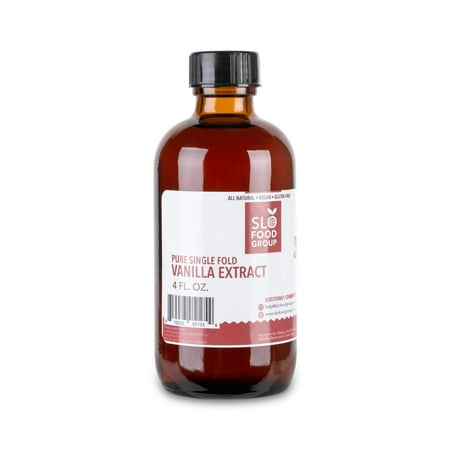 Slofoodgroup - Pure Vanilla Extract - 4 fl oz. - Made from Premium Vanilla Beans For Cooking and Baking