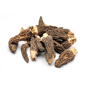 Slofoodgroup Whole Dried Morel Mushrooms | Wild Gourmet Morchellas Conica | Umami Flavor - 15 pieces