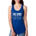 thumbnail image 1 of Slogan Free Spirit  Art Racerback Tank Women -Image by Shutterstock, Female Medium, 1 of 4