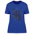 thumbnail image 1 of Slogan Graphic Love T-Shirt Women -Image by Shutterstock, Female 3X-Large, 1 of 2