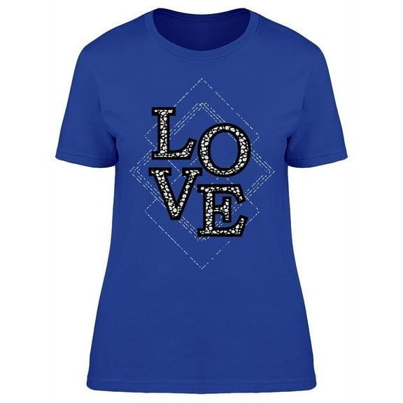 Slogan Graphic Love T-Shirt Women -Image by Shutterstock, Female 3X-Large
