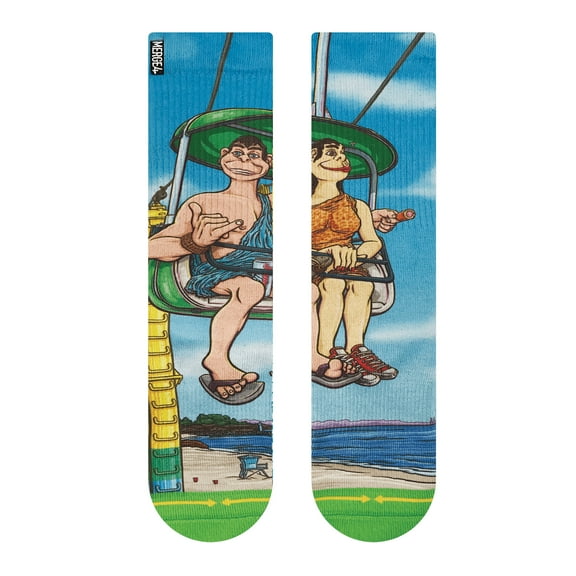 Slogan Locals Crew Sock