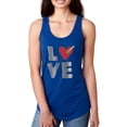 thumbnail image 1 of Slogan Love Racerback Tank Women -Image by Shutterstock, Female XX-Large, 1 of 4