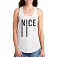 thumbnail image 1 of Slogan Nice Fashion Racerback Tank Women -Image by Shutterstock, Female Medium, 1 of 4
