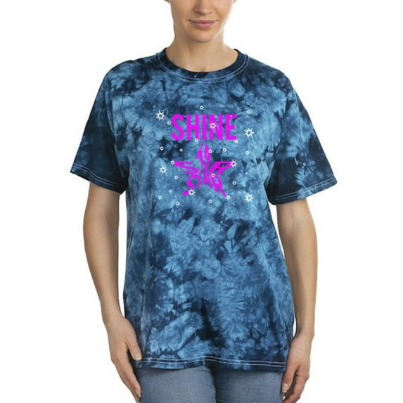 Slogan Shine Star Tie Dye Crystal Women -Image by Shutterstock, Female XX-Large
