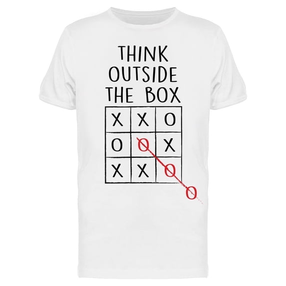 Slogan Think Outside The Box Men's T-shirt