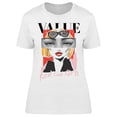 thumbnail image 1 of Slogan With Woman Eyes And Face  T-Shirt Women -Image by Shutterstock, Female Medium, 1 of 2